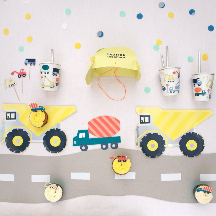 Serviettes en Papier (16) - Thèmatique De Construction-Meri Meri-MME-215065-CLÉMENT
