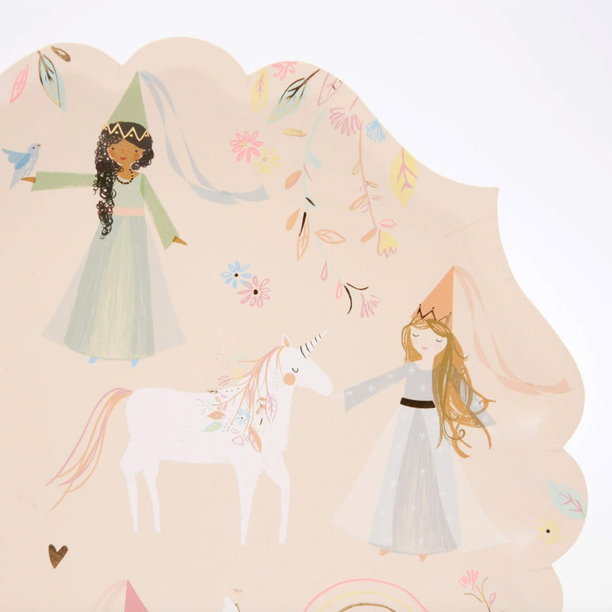 Grandes Assiettes Princesse (8)-Meri Meri-MME-215173-CLÉMENT