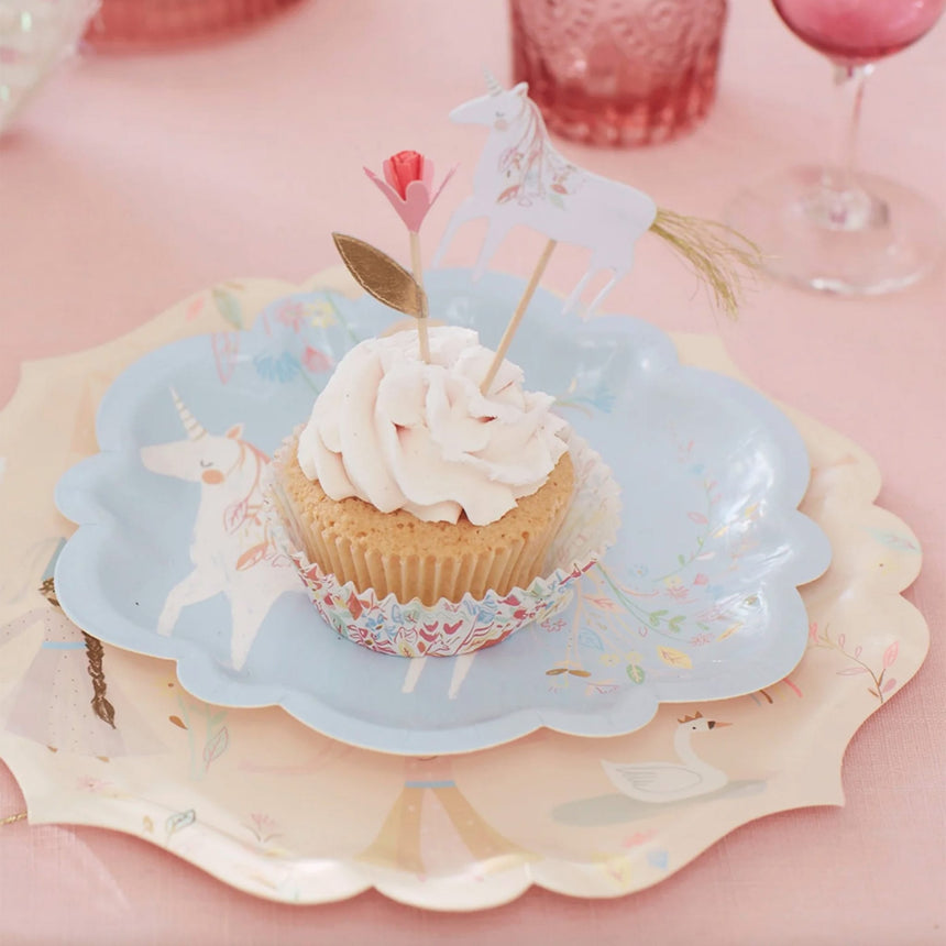 Grandes Assiettes Princesse (8)-Meri Meri-MME-215173-CLÉMENT