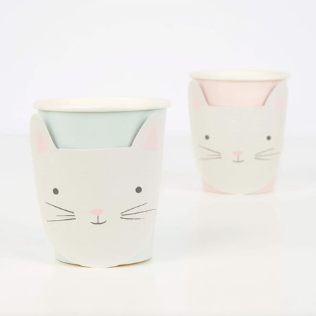 Verres de Carton Chatons Mignons (8)-Meri Meri-MME-267052-CLÉMENT