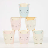 Verres de Carton Chatons Mignons (8)-Meri Meri-MME-267052-CLÉMENT