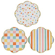 Assiettes à Dessert (8) - Motifs Colorés-Meri Meri-MME-267277-CLÉMENT