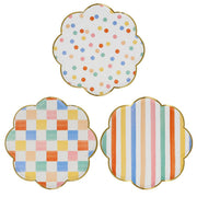 Assiettes à Dessert (8) - Motifs Colorés-Meri Meri-MME-267277-CLÉMENT