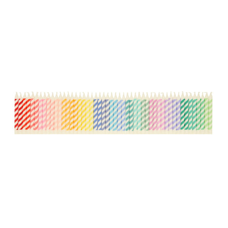 Mini Bougies (50) Rayées Arc-En-Ciel-Meri Meri-MME-271372-CLÉMENT