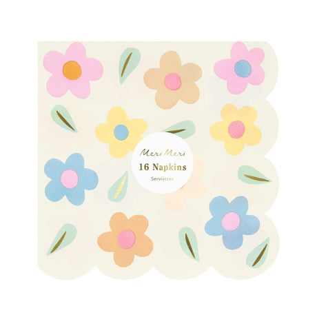 Grandes Serviettes (16) - Fleurs Icônes-Meri Meri-MME-272795-CLÉMENT