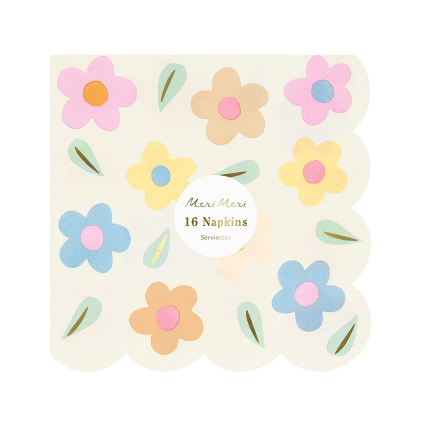 Grandes Serviettes (16) - Fleurs Icônes-Meri Meri-MME-272795-CLÉMENT