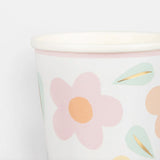 Verres de Carton (8) - Fleurs Icônes-Meri Meri-MME-272804-CLÉMENT