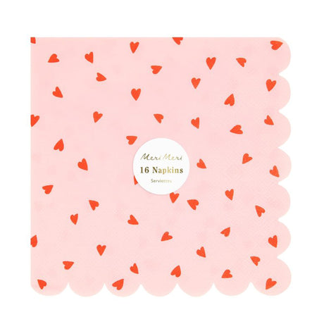 Serviettes en Papier (16) - Coeurs-Meri Meri-MME-273065-CLÉMENT