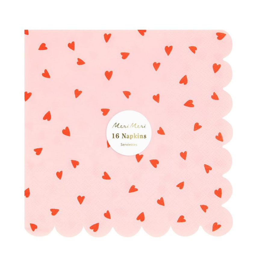 Serviettes en Papier (16) - Coeurs-Meri Meri-MME-273065-CLÉMENT