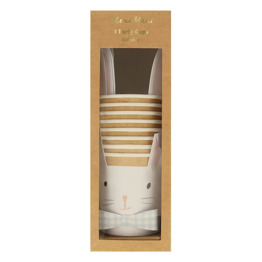 Verres en Carton (8) - Lapins-Meri Meri-MME-273740-CLÉMENT