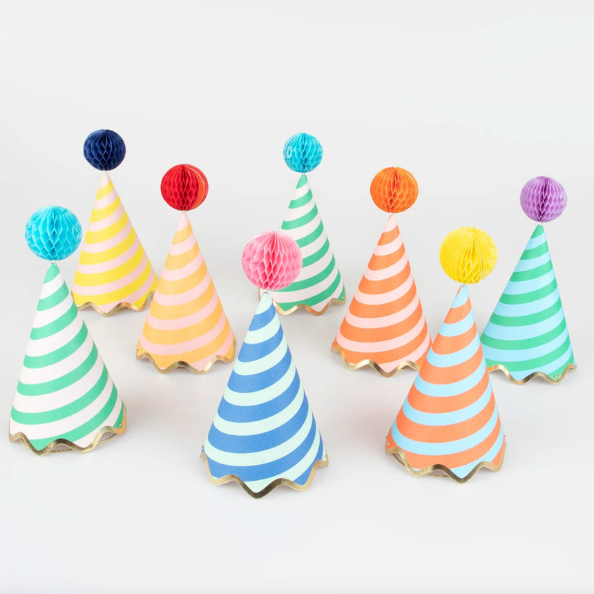 Chapeaux de Fête À Rayures (8) - Icônes Rétro-Meri Meri-MME-273830-CLÉMENT