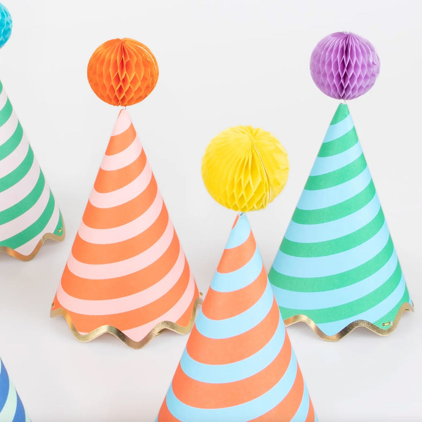 Chapeaux de Fête À Rayures (8) - Icônes Rétro-Meri Meri-MME-273830-CLÉMENT