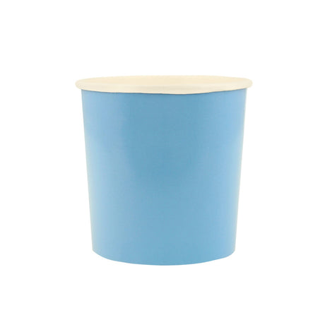 Verres en Carton (8) - Bleu Icônes-Meri Meri-MME-274595-CLÉMENT