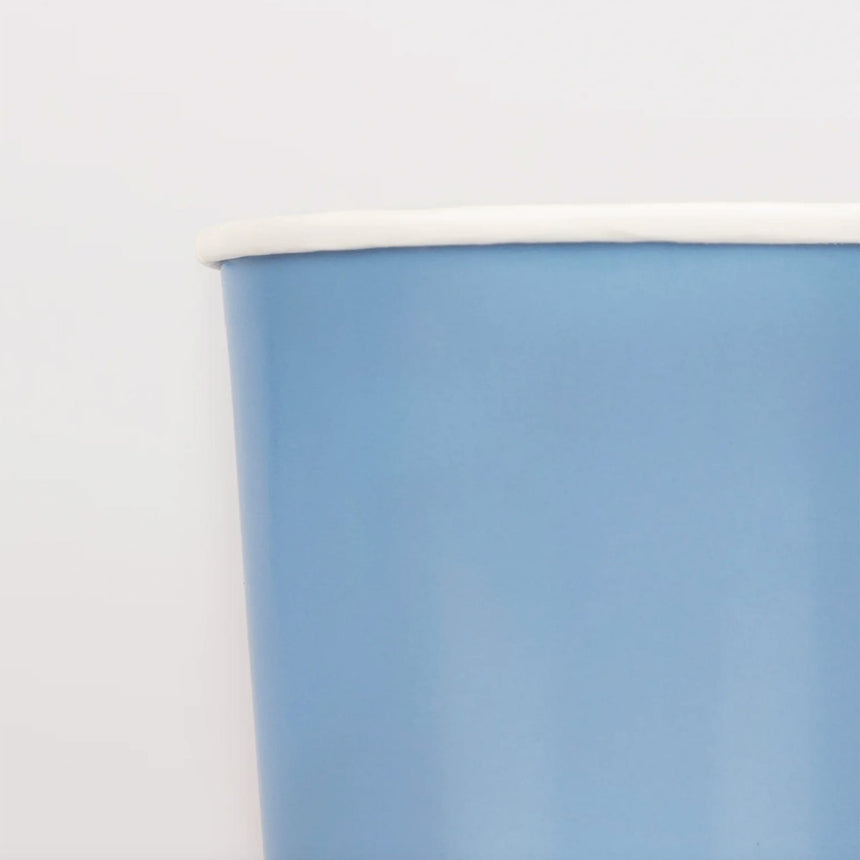 Verres en Carton (8) - Bleu Icônes-Meri Meri-MME-274595-CLÉMENT