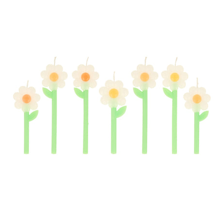 Bougies (5) Marguerites Fleurs Icônes-Meri Meri-MME-275432-CLÉMENT