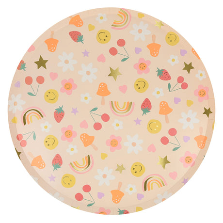 Assiettes de Carton (8) - Icônes-Meri Meri-MME-275477-CLÉMENT