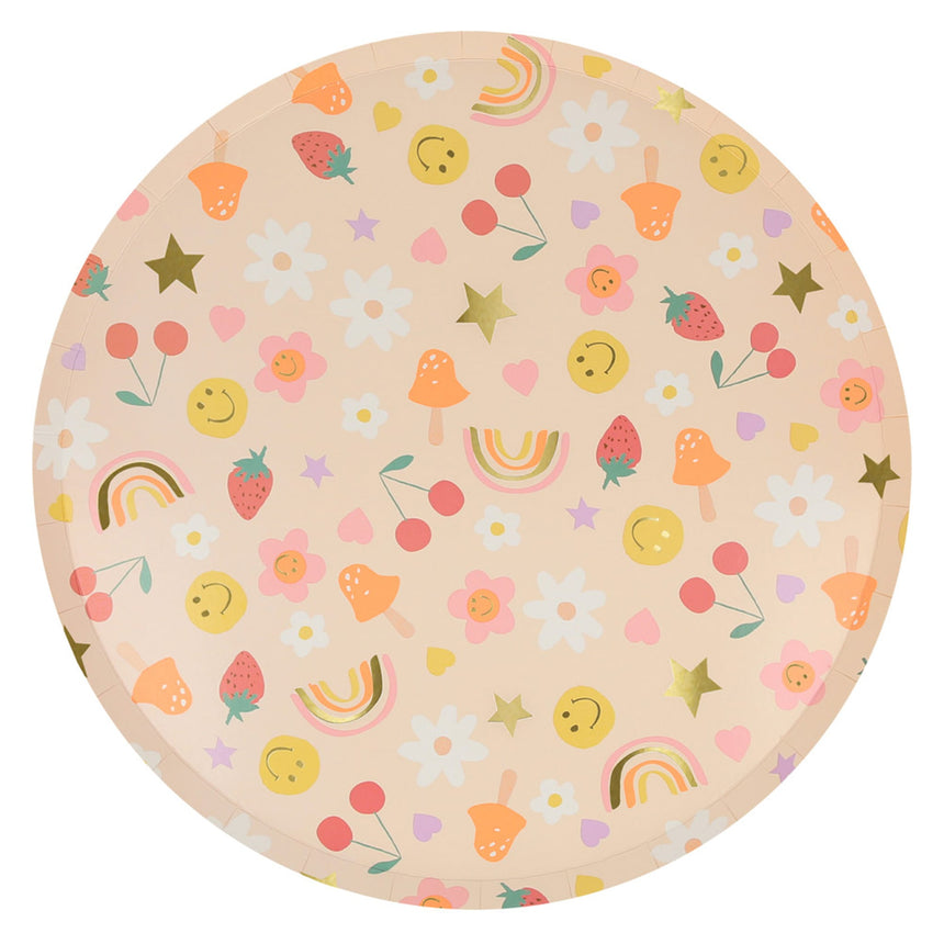 Assiettes de Carton (8) - Icônes-Meri Meri-MME-275477-CLÉMENT