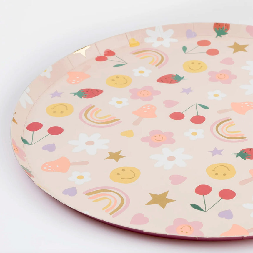 Assiettes de Carton (8) - Icônes-Meri Meri-MME-275477-CLÉMENT