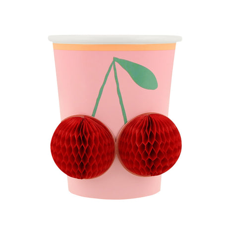 Verres de Carton Motifs Assortis Fleurs Icônes (8)-Meri Meri-MME-275513-CLÉMENT
