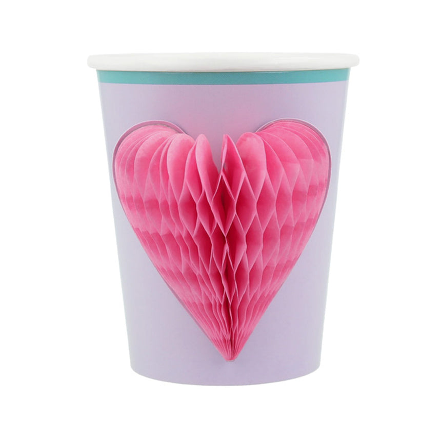Verres de Carton Motifs Assortis Fleurs Icônes (8)-Meri Meri-MME-275513-CLÉMENT