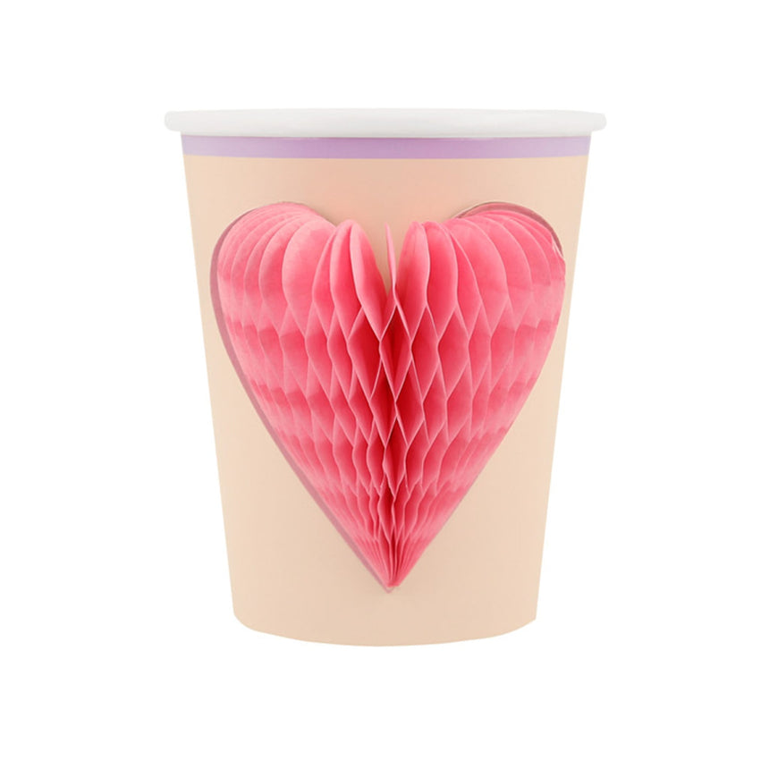 Verres de Carton Motifs Assortis Fleurs Icônes (8)-Meri Meri-MME-275513-CLÉMENT