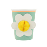 Verres de Carton Motifs Assortis Fleurs Icônes (8)-Meri Meri-MME-275513-CLÉMENT