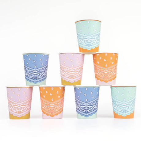 Verres de Carton (8) - Western-Meri Meri-MME-285801-CLÉMENT