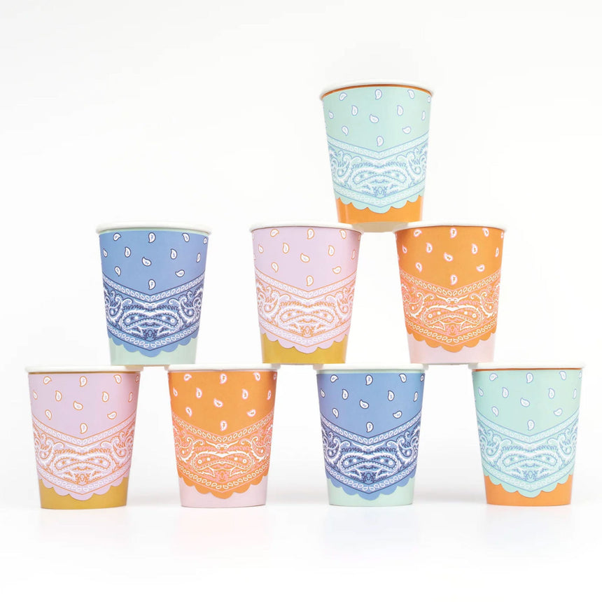 Verres de Carton (8) - Western-Meri Meri-MME-285801-CLÉMENT