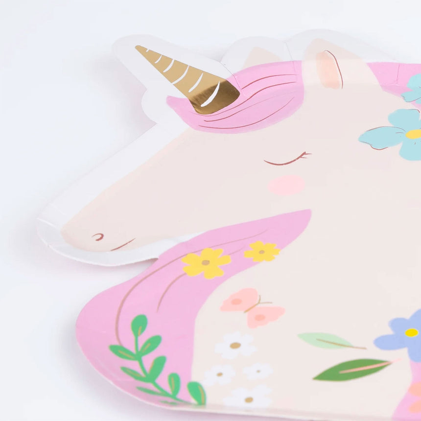 Assiettes de Carton (8) - Licornes-Meri Meri-MME-286278-CLÉMENT
