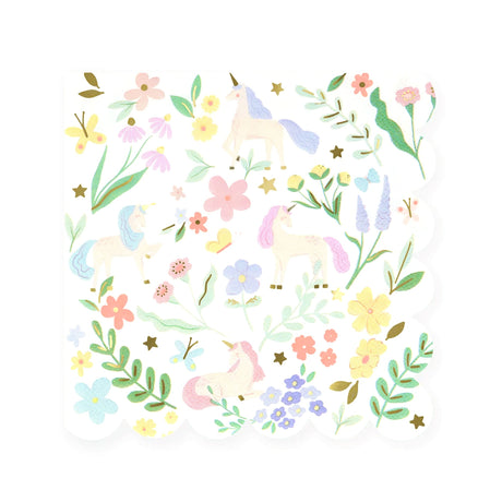 Serviettes en Papier (16) - Licornes-Meri Meri-MME-286314-CLÉMENT