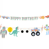 Guirlande en Papier Rétro Dinosaure-Meri Meri-MME-287403-CLÉMENT