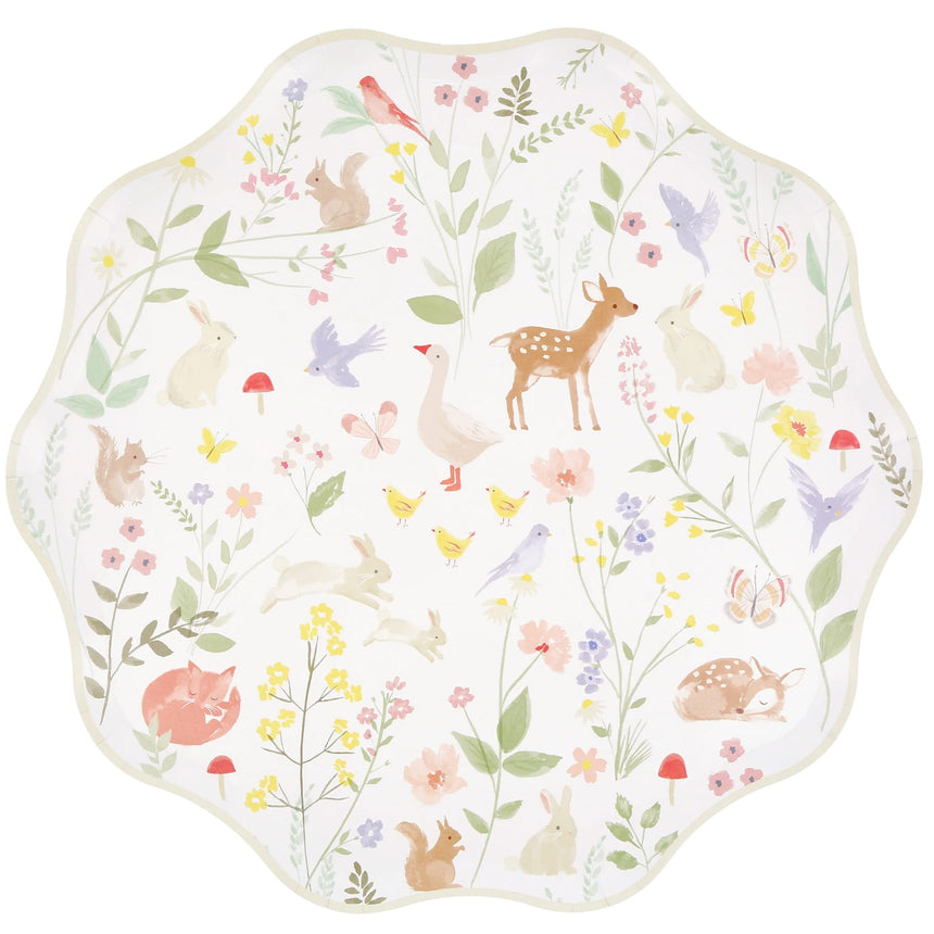 Assiettes de Carton (8) Petits Animaux-Meri Meri-MME-298959-CLÉMENT