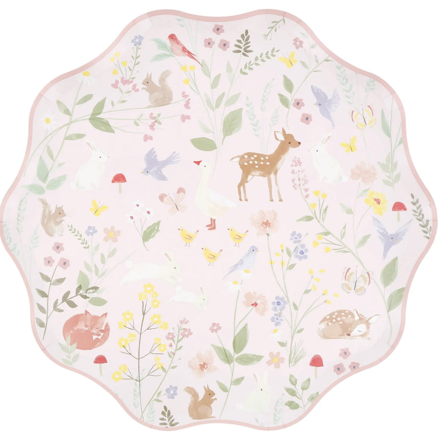 Assiettes de Carton (8) Petits Animaux-Meri Meri-MME-298959-CLÉMENT