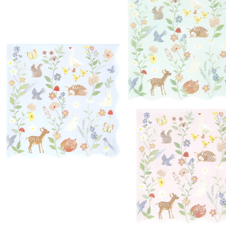 Serviettes Papier(16) Petits Animaux-Meri Meri-MME-298977-CLÉMENT