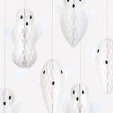 Décorations de fantômes suspendues en papier alvéolé (x 6)-Meri Meri-MME-303936-CLÉMENT