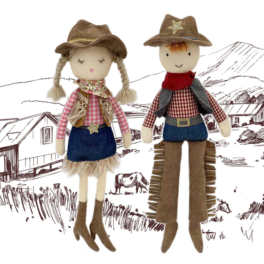 Poupée Cowgirl Clémentine-Mon Ami-MMI-10247-CLÉMENT