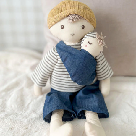 Poupée Papa Et Bébé-Mon Ami-MMI-LD1105-CLÉMENT