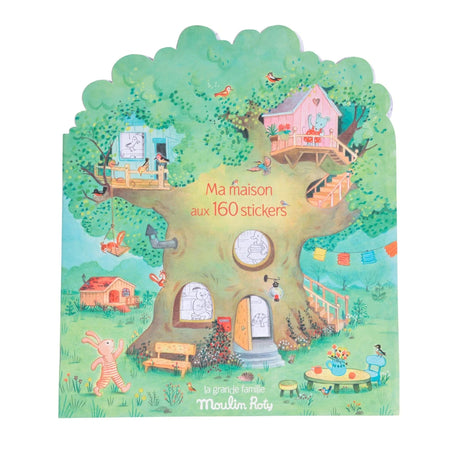 Cahier D'Autocollants - La Maison Aux 160 Stickers-Moulin Roty-MRO-632626-CLÉMENT