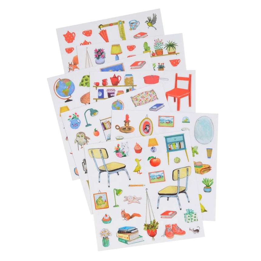 Cahier D'Autocollants - La Maison Aux 160 Stickers-Moulin Roty-MRO-632626-CLÉMENT