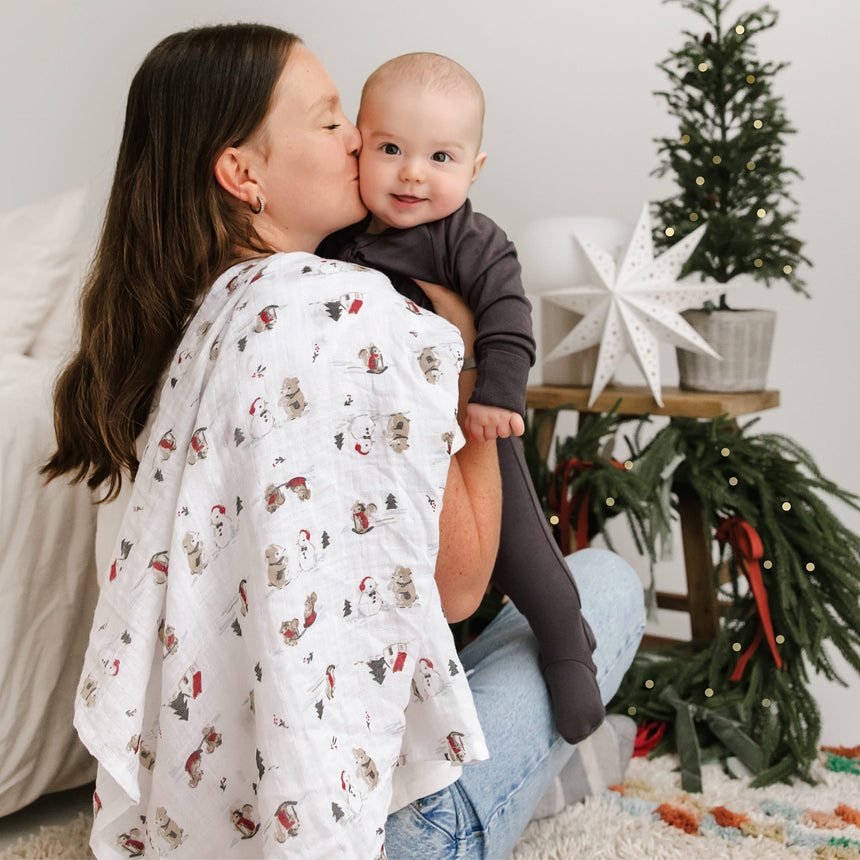 Snow-swaddle Blanket Muslin