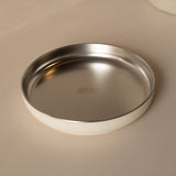 Assiette Stainless/silicone - Blanc Crème-Micasso-MSO-HAFARBLC-CLÉMENT