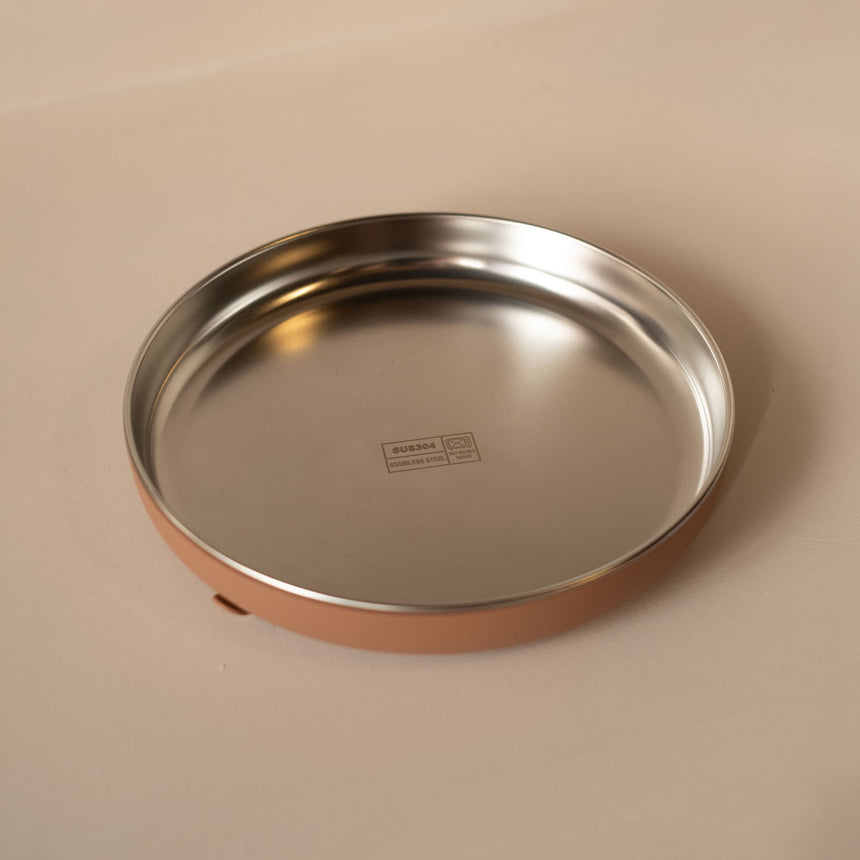 Assiette Stainless/silicone - Caramel-Micasso-MSO-HAFARCAR-CLÉMENT