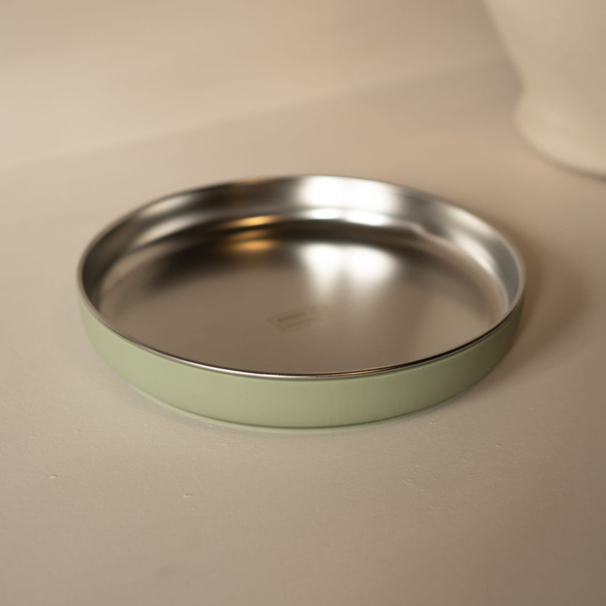 Assiette Stainless/silicone - Vert-Micasso-MSO-HAFARVRT-CLÉMENT