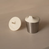 Gobelet 2en1 Stainless/Silicone - Crème-Micasso-MSO-HAFGOB2BLC-CLÉMENT
