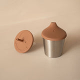 Gobelet 2en1 Stainless/Silicone - Caramel-Micasso-MSO-HAFGOB2CAR-CLÉMENT
