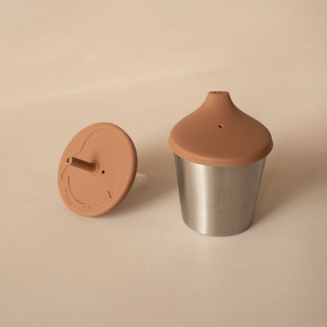 Gobelet 2en1 Stainless/Silicone - Caramel-Micasso-MSO-HAFGOB2CAR-CLÉMENT