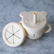 Tasse d'apprentissage 2-en-1 pour collation et liquide - Crème-Micasso-MSO-KECT06-BC-CLÉMENT