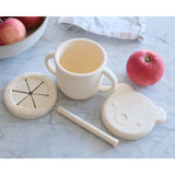 Tasse d'apprentissage 2-en-1 pour collation et liquide - Crème-Micasso-MSO-KECT06-BC-CLÉMENT
