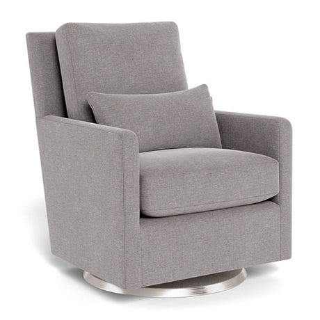 Fauteuil Berçant et Pivotant Como - Pebble Gris / Argent-Monte-MTE-COMO-PEBB-AR-CLÉMENT