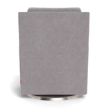 Fauteuil Berçant et Pivotant Como - Pebble Gris / Argent-Monte-MTE-COMO-PEBB-AR-CLÉMENT